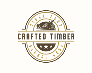 Wood Planer Carpentry logo design