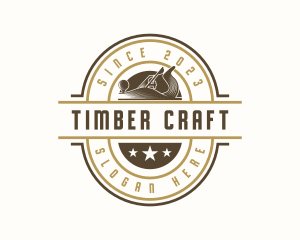 Wood Planer Carpentry logo design