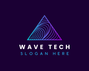 Wave Pyramid Technology logo design