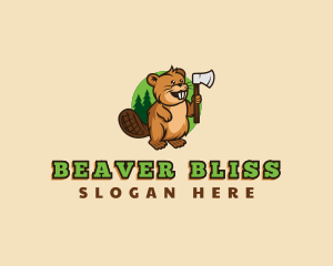 Beaver Lumberjack Axe logo