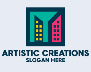 Artistic Construction Firm logo design