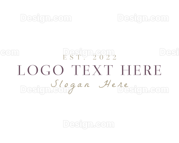 Elegant Classy Brand Logo