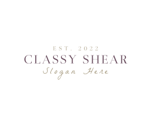 Elegant Classy Brand logo design