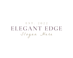 Elegant Classy Brand logo design
