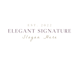 Elegant Classy Brand logo design