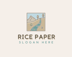 Mountain River Hike logo design