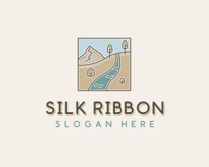 Mountain River Hike logo design