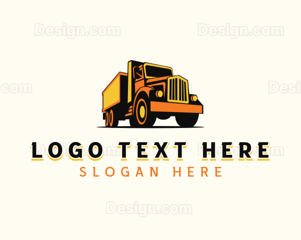 Truck Freight Haulage Logo