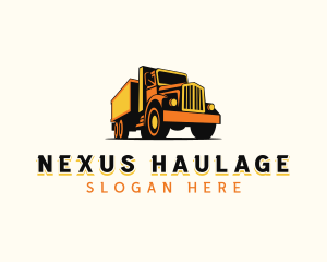 Truck Freight Haulage logo design