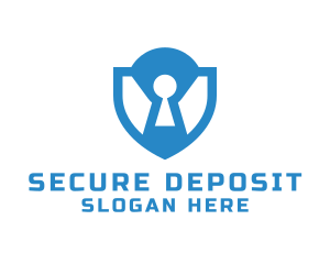 Lock Shield Security logo design