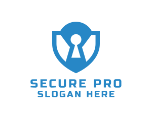 Lock Shield Security logo design