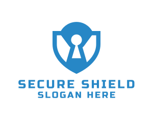 Lock Shield Security logo design