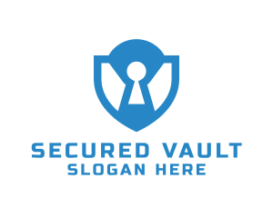 Lock Shield Security logo design