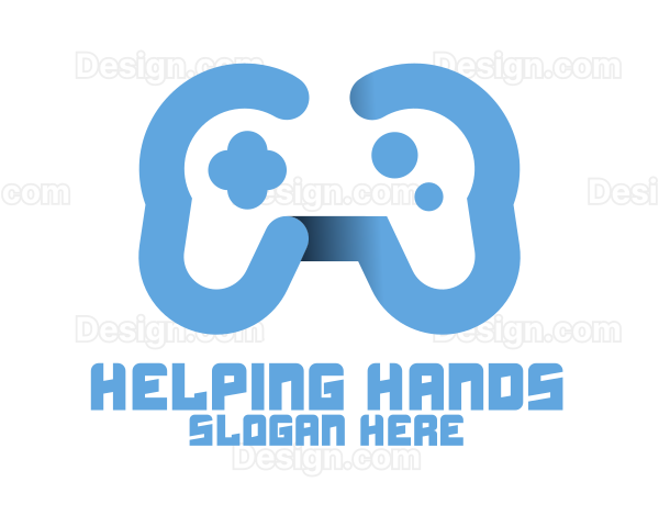 Modern Blue Controller Logo