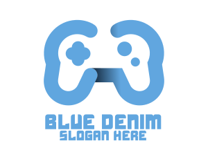 Modern Blue Controller logo design