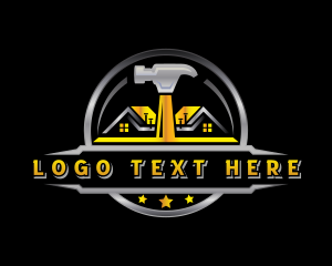 Construction Hammer Renovation Logo