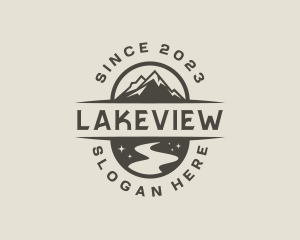 Travel Mountain Lake logo design