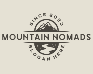 Travel Mountain Lake logo design