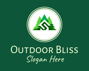 Forest Pine Trees logo design