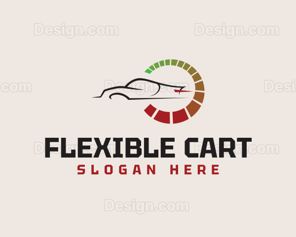 Odometer Sports Car Racing Logo