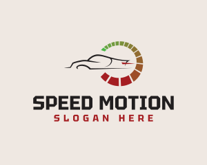 Odometer Sports Car Racing logo design