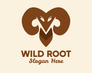 Angry Wild Goat  logo design