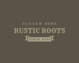 Rustic Hipster Company logo design