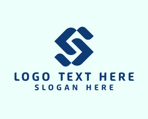 App - Digital Technology App Letter S logo design