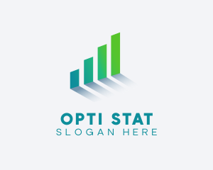 Business Statistic Firm Graph logo design