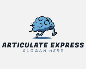 Fast Running Brain logo design