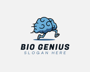 Fast Running Brain logo design