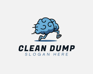 Fast Running Brain logo design