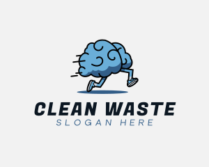 Fast Running Brain logo design