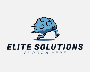 Fast Running Brain logo design