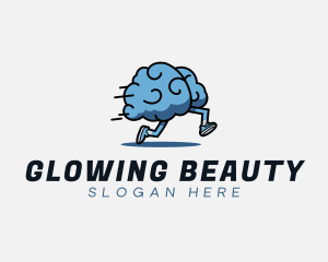 Fast Running Brain logo design