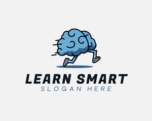 Fast Running Brain logo design