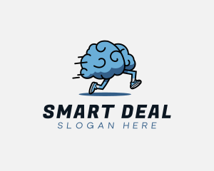 Fast Running Brain logo design