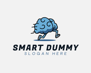 Fast Running Brain logo design