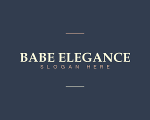 Generic Elegant Wordmark logo design