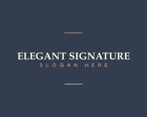 Generic Elegant Wordmark logo design