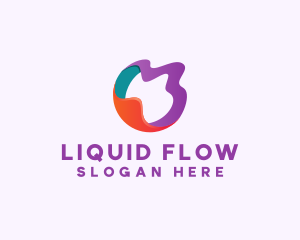 Liquid Slime Letter O logo design