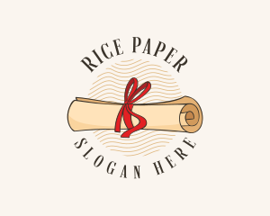 Legal Scroll Paper logo design