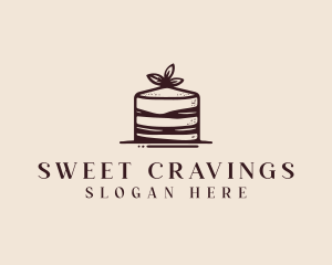 Cake Bakery Dessert logo design