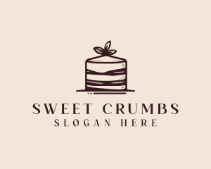 Cake Bakery Dessert logo design