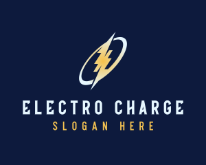 Power Electrician Lightning logo design