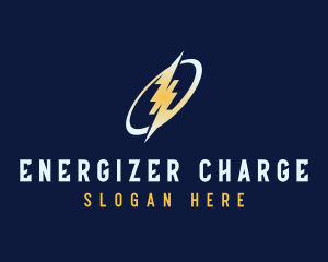 Power Electrician Lightning logo design