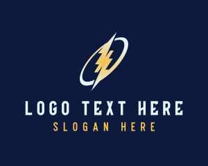 Power - Power Electrician Lightning logo design