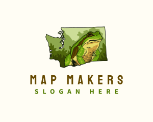 Washington Wildlife Frog logo design