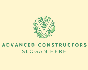 Healthy Vegetable Farm logo design