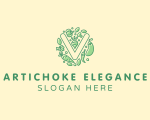 Healthy Vegetable Farm logo design